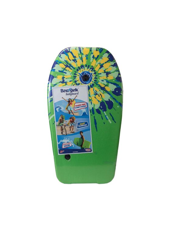 927167.006_Body Boards_33in_GBY Tie Dye_Pack_F Wahu Bac Pak Bodyboard 33" - Green/Blue/Yellow Tie Dye