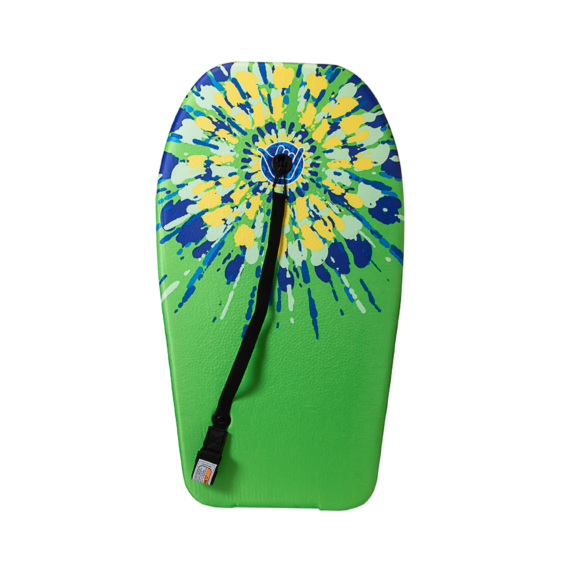 _P4A1647 Wahu Bac Pak Bodyboard 33" - Green/Blue/Yellow Tie Dye