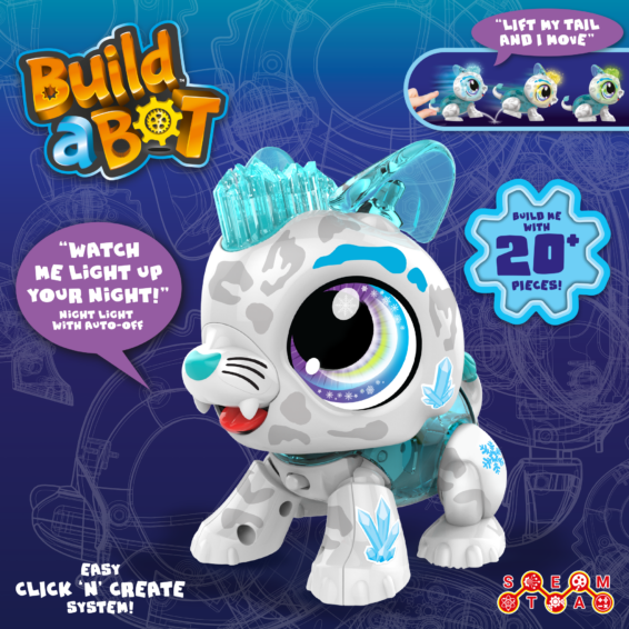 Build a Bot Lights Snow Leopard