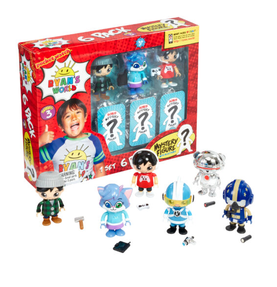 vvhg84snwysvxfdyjby7 Ryan's World 6 Pack Collectible Mystery Figure Set Series 2